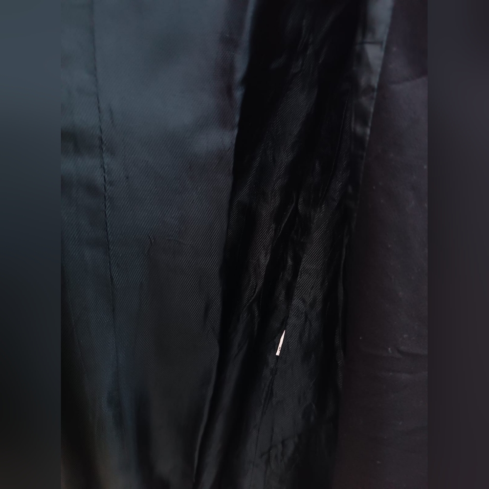Zara Basic Black Trench Coat - Picture 8 of 10